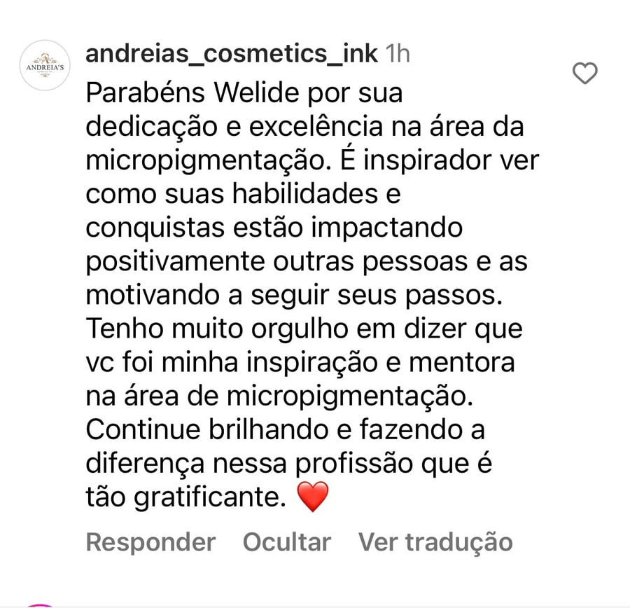 Depoimento de aluna sobre o Mapeamento de Aréolas